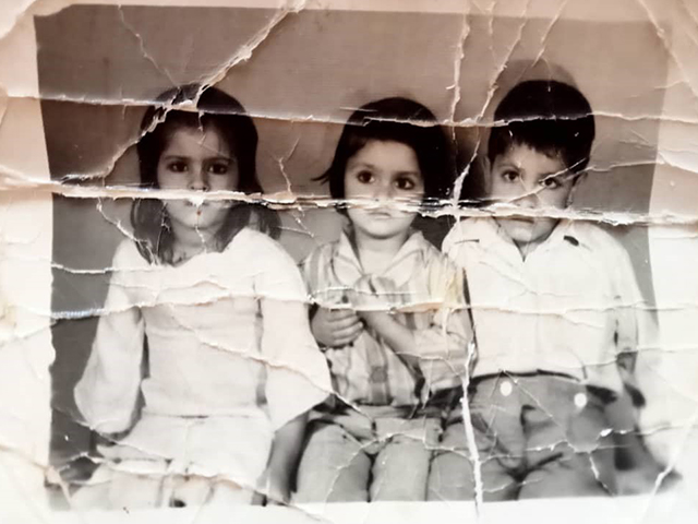 Afghan Navigator, Lailey, and her brothers before leaving Afghanistan in the early 1980's